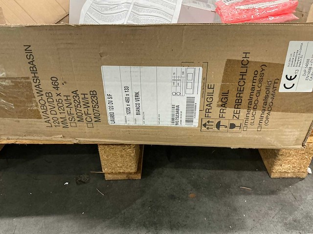 Lavabo 120 dv s/f wastafel 1205x460x133mm - afbeelding 7 van  7