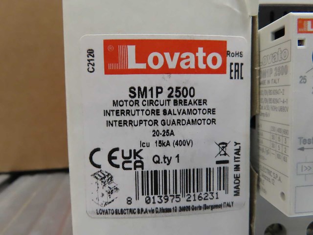 Lavato - sm1p 2500 - circuit breaker (10x) - afbeelding 2 van  2