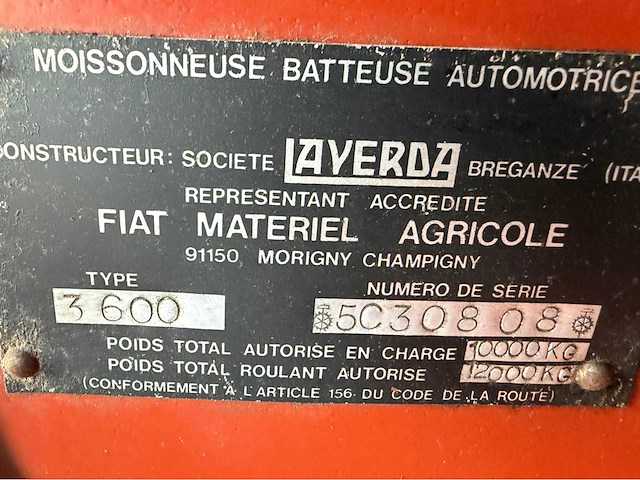 Laverda 3600 maaidorser - afbeelding 15 van  22
