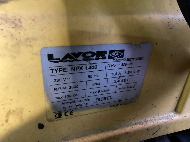 Lavor npx 1400 hogedrukreiniger - afbeelding 4 van  4