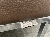 Layla by boss design - design sofa - bruin leder - afbeelding 5 van  12