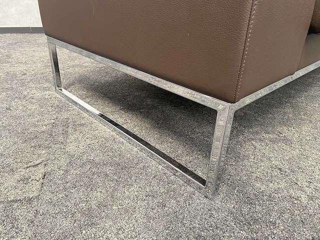 Layla by boss design - design sofa - bruin leder - afbeelding 8 van  12