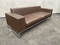 Layla by boss design - design sofa - bruin leder - afbeelding 10 van  12