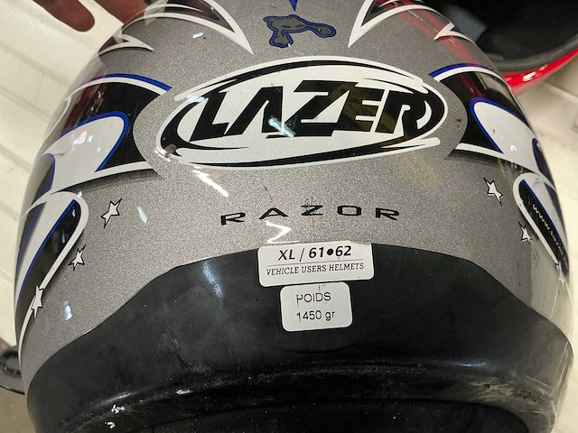 Lazer, shark, kiwi motorhelm l,s,xl (3x) - afbeelding 4 van  8