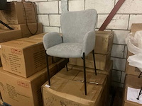 Ldc-2228 grey eetkamerstoel (4x) - afbeelding 1 van  5