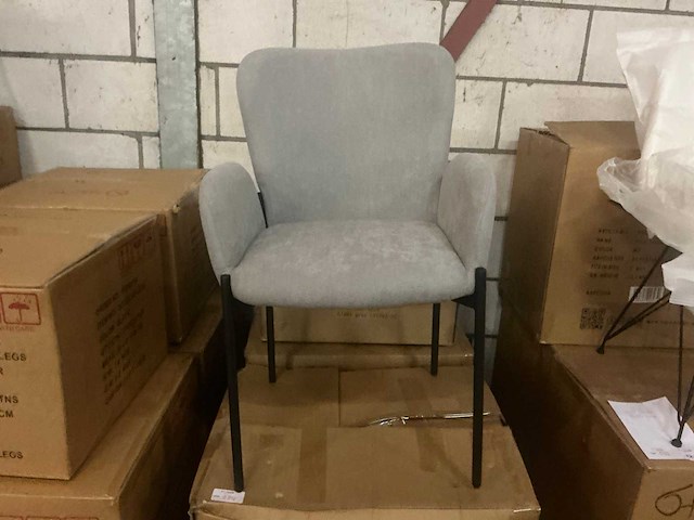 Ldc-2228 grey eetkamerstoel (4x) - afbeelding 2 van  5