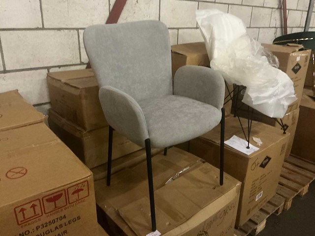 Ldc-2228 grey eetkamerstoel (4x) - afbeelding 3 van  5