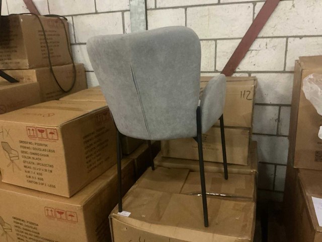 Ldc-2228 grey eetkamerstoel (4x) - afbeelding 4 van  5