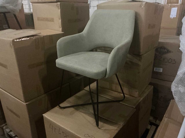 Ldc-823 green eetkamerstoel (4x) - afbeelding 1 van  6