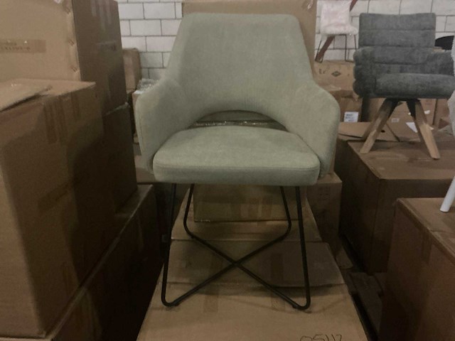 Ldc-823 green eetkamerstoel (6x) - afbeelding 2 van  6