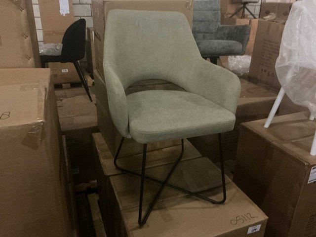 Ldc-823 green eetkamerstoel (6x) - afbeelding 3 van  6