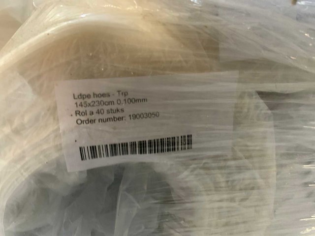 Ldpe hoes transparant folierol (17x) - afbeelding 4 van  6