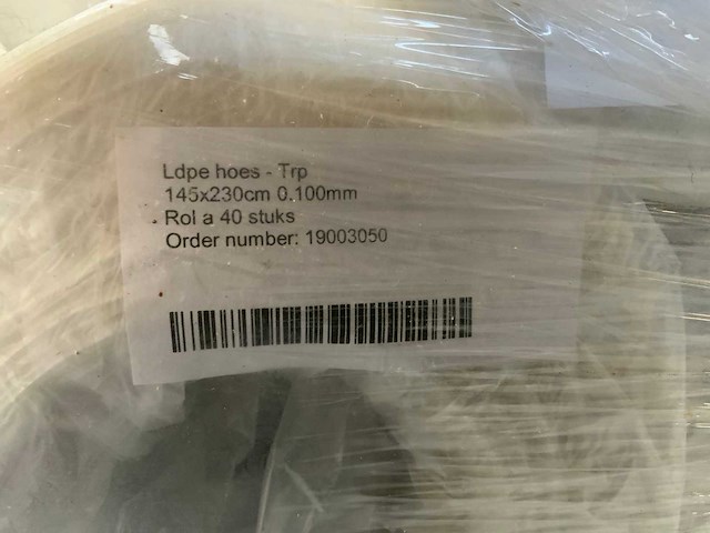 Ldpe hoes transparant folierol (17x) - afbeelding 5 van  6