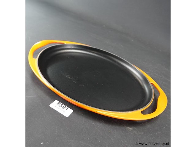 Le creuset gietijzeren ovale griddlepan - afbeelding 1 van  5