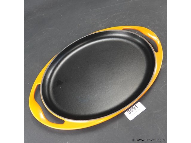 Le creuset gietijzeren ovale griddlepan - afbeelding 3 van  5