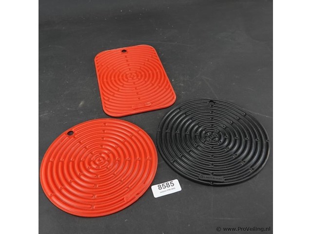 Le creuset siliconen onderzetters - afbeelding 2 van  5
