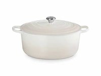 Le crueset braadpan rond in geëmailleerd gietijzer 28cm meringue