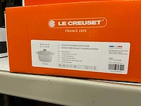 Le crueset braadpan rond in geëmailleerd gietijzer 28cm meringue - afbeelding 2 van  5