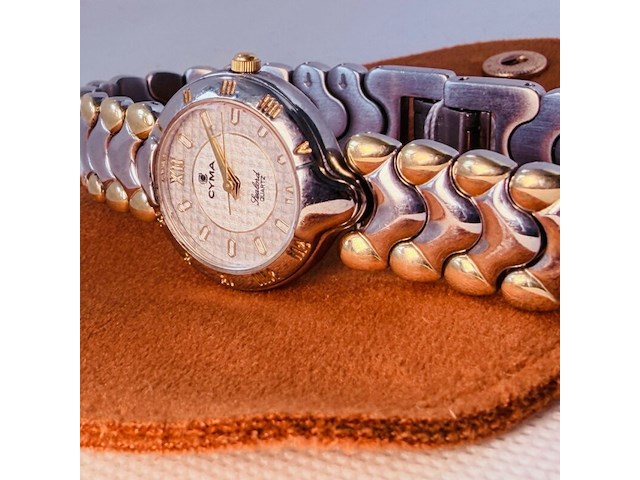 Le locle cyma sealord - goldplated two tone met staal - afbeelding 6 van  8