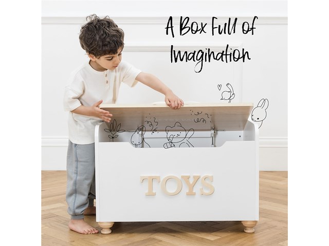 Le toy van speelgoedkist op poten met zitting - afbeelding 2 van  2