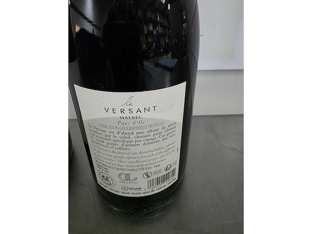 Le versant marlbec en chardonnay witte wijn fles (14x) - afbeelding 3 van  3