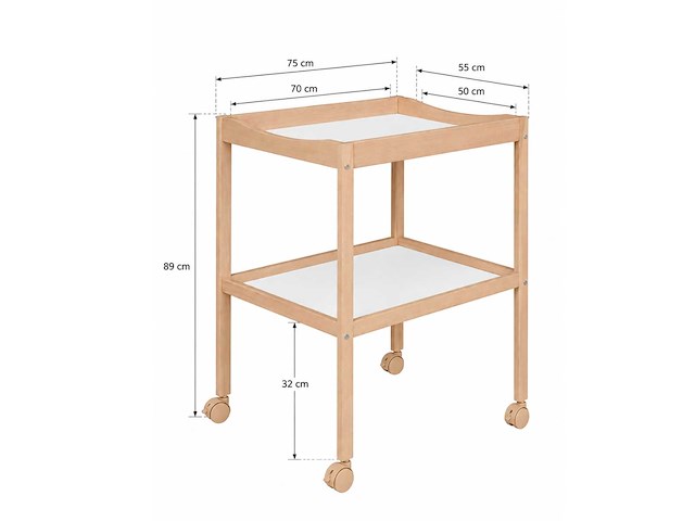 Lea - verschoontafel op wielen - afbeelding 2 van  4