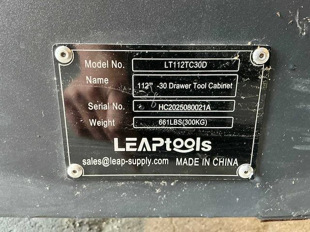 Leap lt112tc30d werkplaatsmeubilair - afbeelding 9 van  9