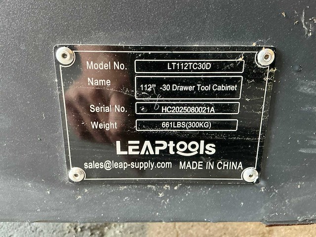 Leap lt112tc30d werkplaatsmeubilair - afbeelding 9 van  9