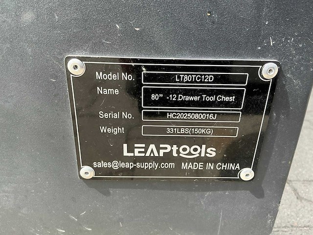 Leap lt80tc12d werkplaatsmeubilair - afbeelding 7 van  8