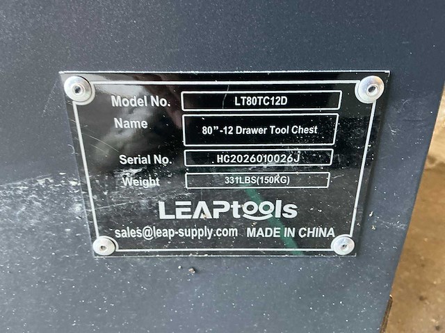 Leap lt80tc12d werkplaatsmeubilair - afbeelding 11 van  11