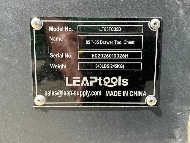 Leap lt85tc35d werkplaatsmeubilair - afbeelding 7 van  7