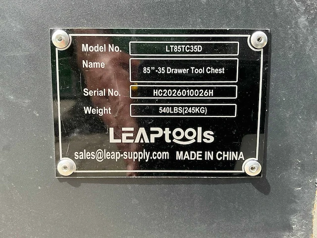 Leap lt85tc35d werkplaatsmeubilair - afbeelding 9 van  9