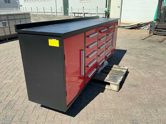 Leaptools 10 ft 15 drawers 2 sidecabinets werkbank - afbeelding 7 van  9