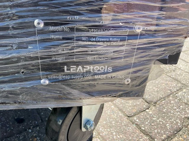 Leaptools lt 96 24 drawers/ top cabinet werkbank - afbeelding 2 van  10