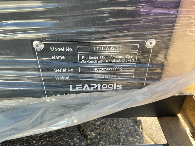 Leaptools lt112 r.v.s. 20 drawers werkbank - afbeelding 7 van  7