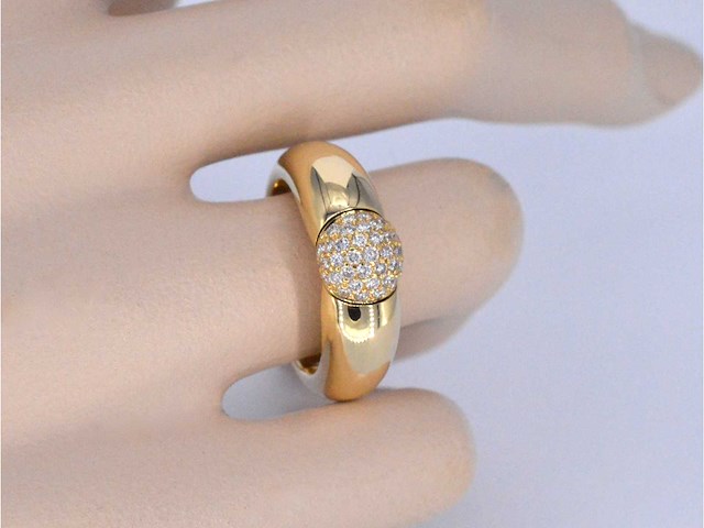 Lechic - gouden ring met diamant - afbeelding 2 van  7