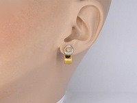 Lechic oorbellen met diamant - afbeelding 2 van  9