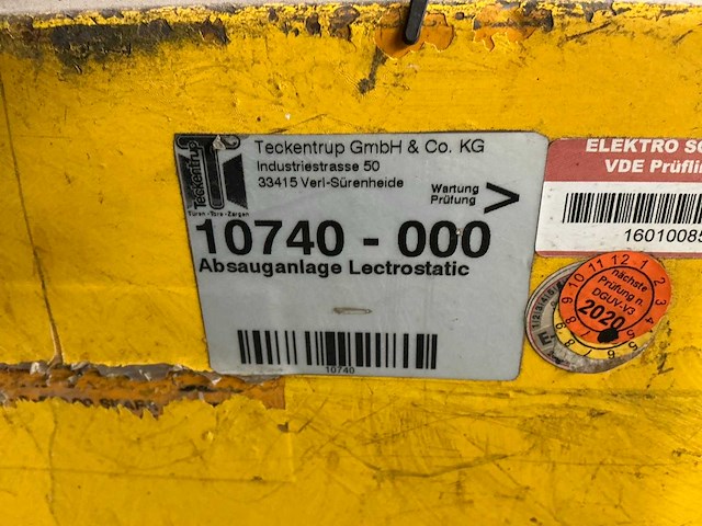 Lectrostatic afzuigkast (3x) - afbeelding 6 van  7