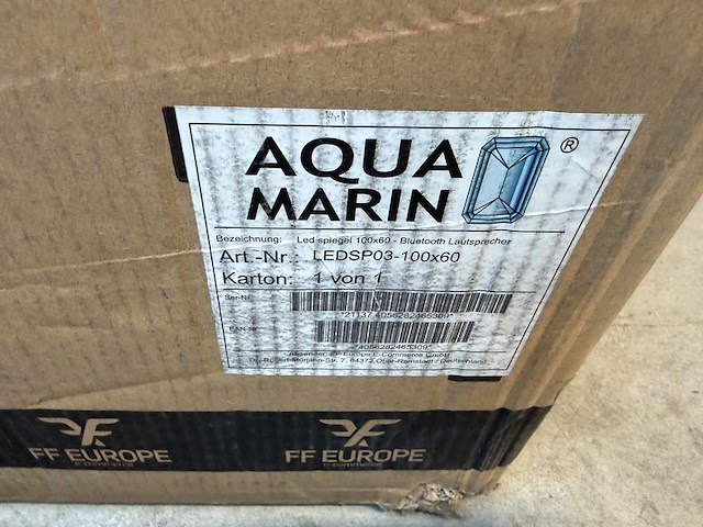 Led badkamerspiegel 100x60 cm bt-luidspreker, 1x led badkamerspiegel 100x60 cm, aquamarin - afbeelding 5 van  5