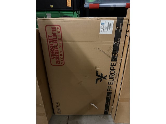 Led badkamerspiegel 100x60 cm met aanraaksensor, dimbaar, digitale klok en datum aquamarin - afbeelding 2 van  3