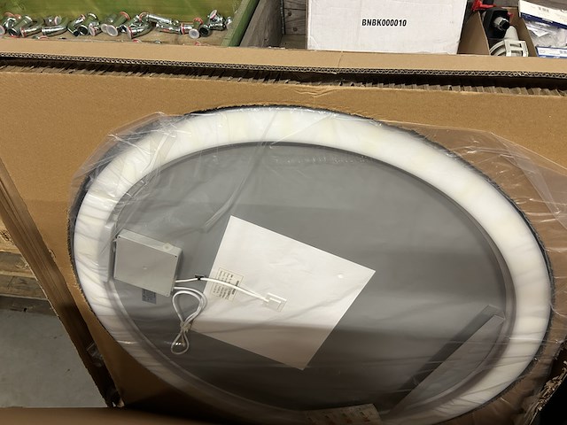 Led badkamerspiegel rond ø1000 mm, baderie, spr 1012mz led - afbeelding 2 van  5