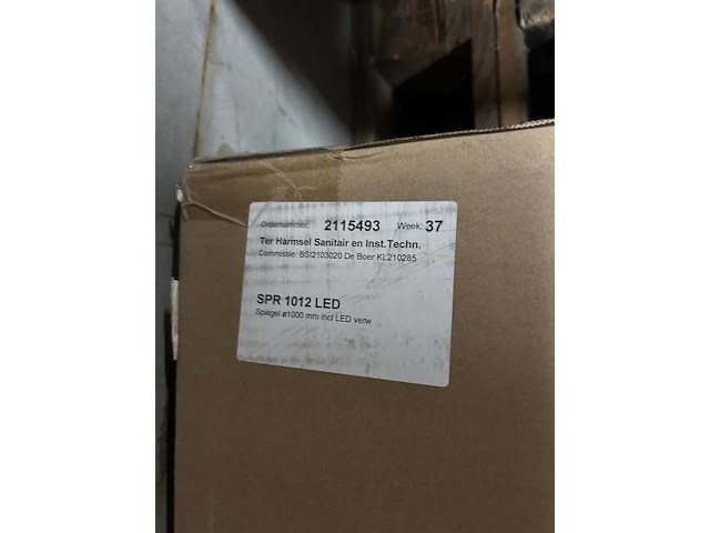 Led badkamerspiegel + verwarming, baderie, spr 1012 led - afbeelding 3 van  3