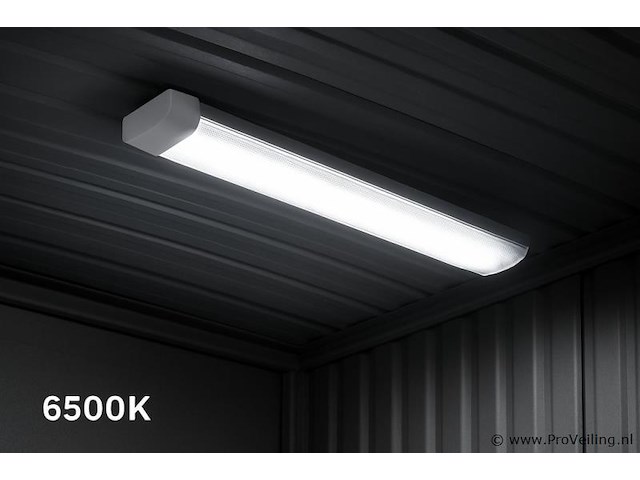 Led-batten 120w met lens – 120cm – 6500k koud wit (x10) - afbeelding 1 van  5