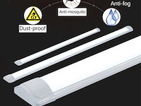 Led batten 18w – 60cm – 6500k koud wit – ip20 stofdicht – koppelbaar (x40) - afbeelding 4 van  5