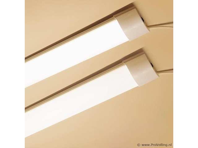 Led batten 36w – 120cm – 4000k neutraal wit – ip20 stofdicht – koppelbaar (x40) - afbeelding 1 van  6