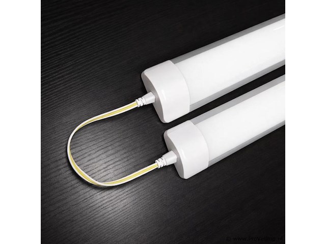 Led batten 36w – 120cm – 6500k koud wit – ip20 stofdicht – koppelbaar (x40) - afbeelding 4 van  5
