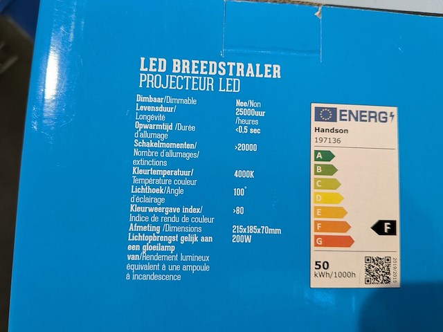 Led breedstraler met bewegingssensor handson - afbeelding 5 van  5