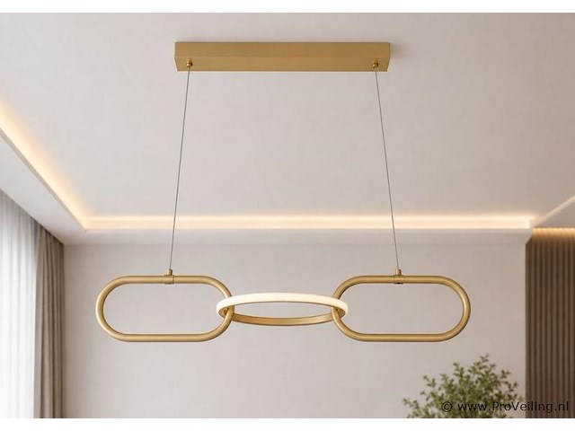 Led design hanglamp 20w – 4000k neutraal wit - rose gold – ip20 – empire-20 - afbeelding 1 van  5