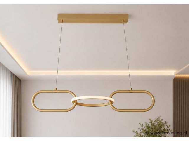 Led design hanglamp 20w – 4000k neutraal wit - rose gold – ip20 – empire-20 - afbeelding 1 van  5