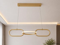 Led design hanglamp 20w – 4000k neutraal wit - rose gold – ip20 – empire-20 - afbeelding 1 van  5